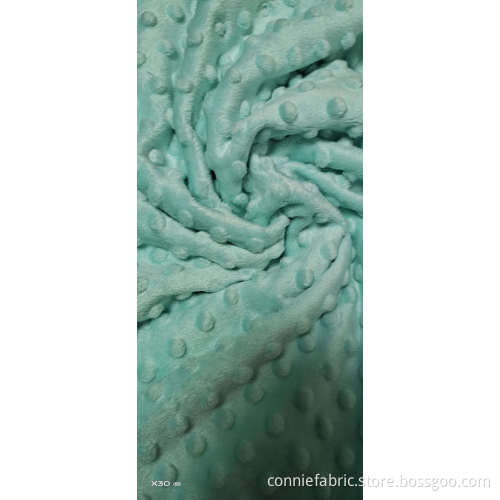 100% Polyester Angel Fleece mit geprägt